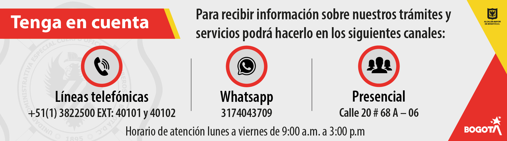 Recibe información de nuestros trámites