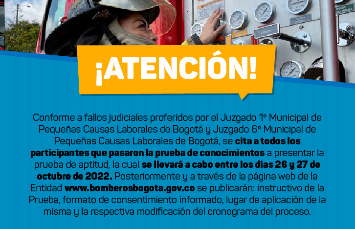 Citación prueba aptitud