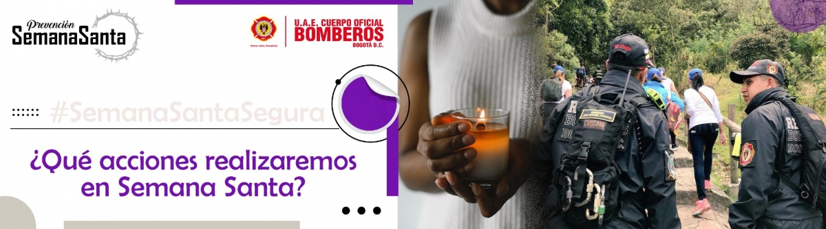 Bomberos realizan acompañamiento en cerro de Monserrate