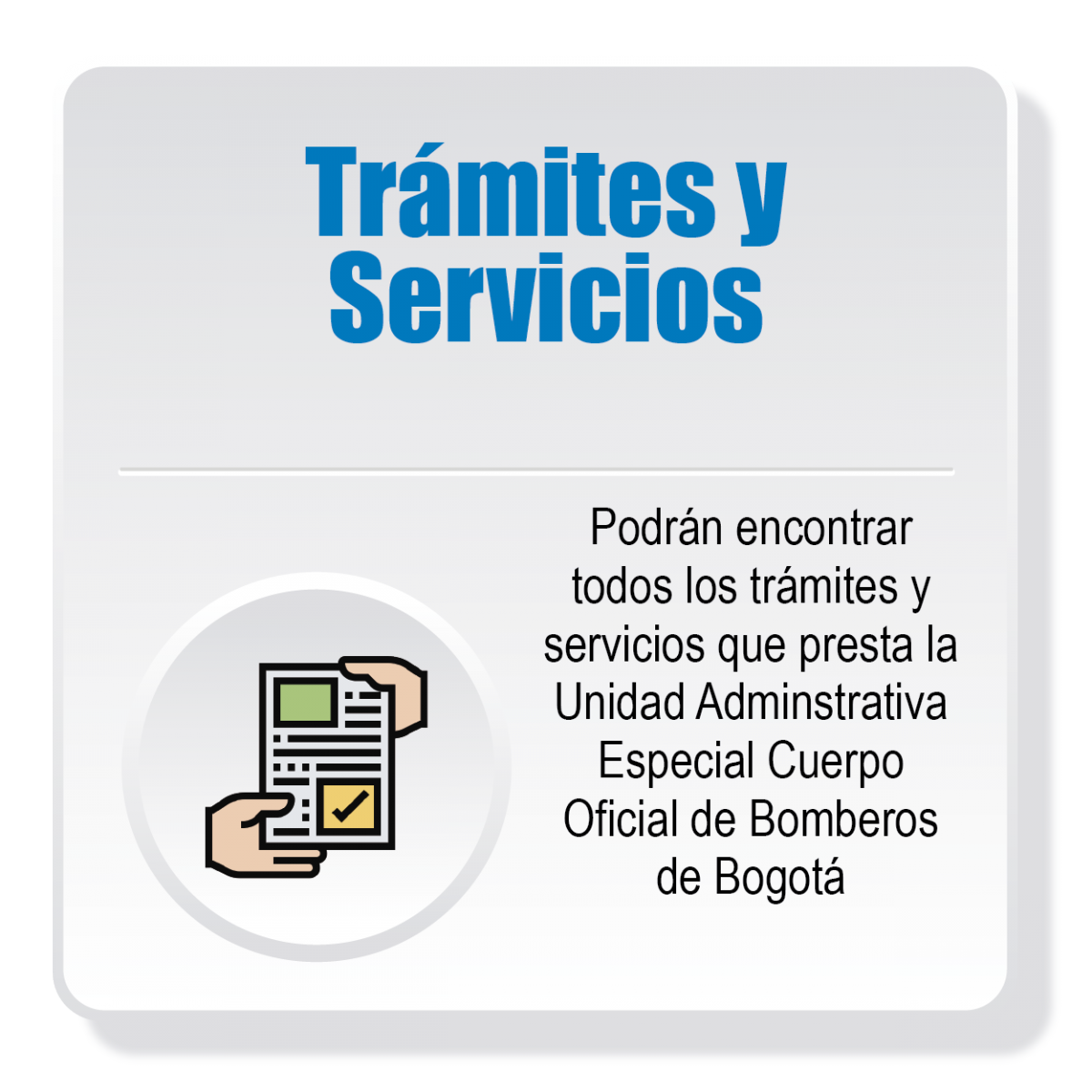 Trámites y Servicios