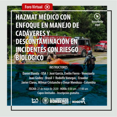 Foro Hazmat médico y descontaminación en incidente con riesgo biologico