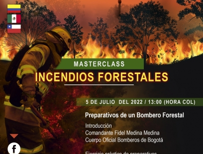 Preparativos de un Bomberos Forestal