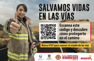 Agencia Nacional de Seguridad Vial y Bomberos Bogotá trabajan articuladamente para fortalecer la  prevención en las vías