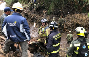 Seguimos trabajando en el sitio de la emergencia