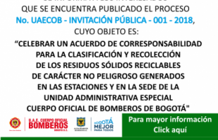 PROCESO UAECOB - INVITACIÓN PÚBLICA No. 001-2018