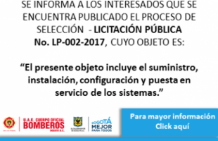 LICITACIÓN PÚBLICA No.UAECOB-LP-002-2017