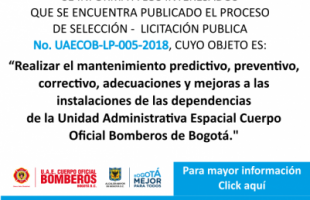 LICITACIÓN PÚBLICA No. UAECOB-LP-005-2018