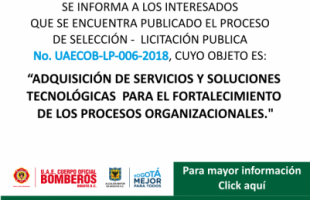 LICITACIÓN PÚBLICA No. UAECOB-LP-006-2018