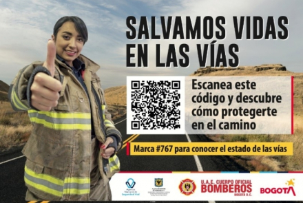 Agencia Nacional de Seguridad Vial y Bomberos Bogotá trabajan articuladamente para fortalecer la  prevención en las vías