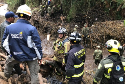 Seguimos trabajando en el sitio de la emergencia
