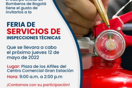Invitación a la Feria de Servicios de Inspecciones Técnicas en la plaza de los alfiles  Centro Comercial Gran Estación