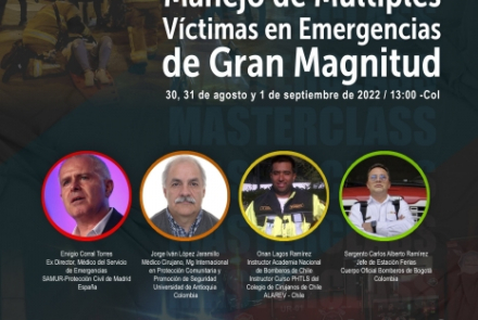 MasterClass de Manejo de Múltiples Victimas en Emergencias de Gran Magnitud